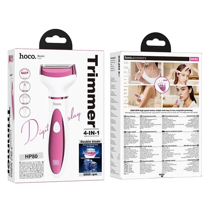 Hoco HP80 (4-in-1) Ladies Trimmer and Shaver Set