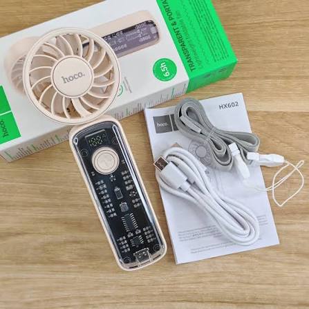 Transparent & portable lighweight foldable fan