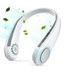 Hands-Free Mini Rechargeable 3 Speeds Bladeless Neck Fan (White)