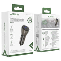 ACEFAST B10 Metal Car Charger with Digital Display 60W