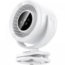 Clip/stand fan with automatic rotation