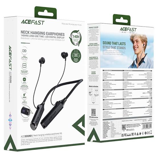 ACEFAST N6 Neck Hanging IPX4 BT Earphones 130H