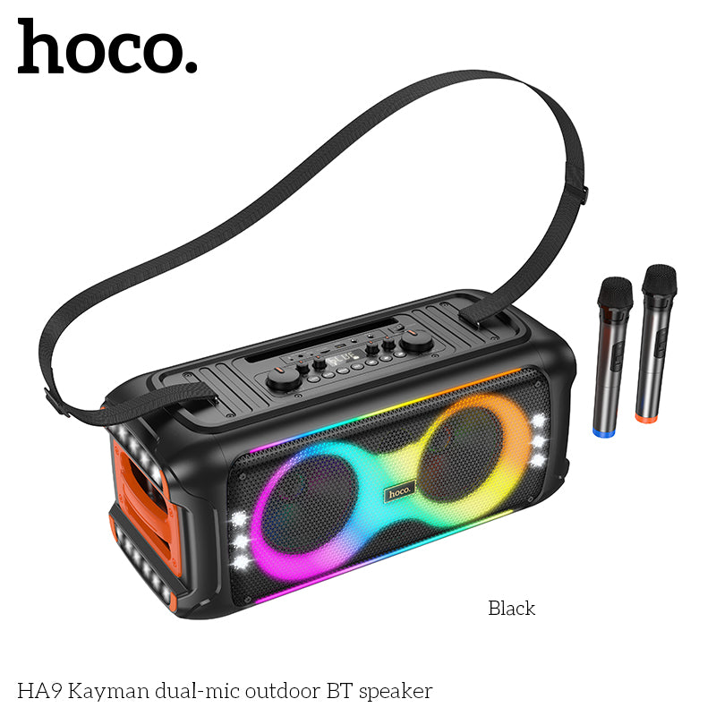 Hoco HA9 Kayman Dual Wirelecc Mic Outdoor BT Speaker 40W