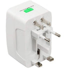 Universal Travel Adapter 2 USB Output All In One White