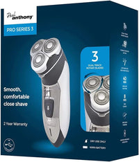 Paul Anthony Rechargeable Pro Series 3 Titanium Rotary Shaver Trimmer