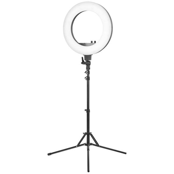 Ring Light 12/14/18/21 Inch with Professional Tripod (Black) + Bluetooth Remote Shutter for Selfie