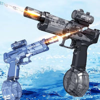 Electric water gun with rechargable battery