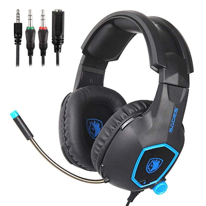 SADES SA818 Noise Cancelling Wired Gaming Headset (3.55mm) Connection