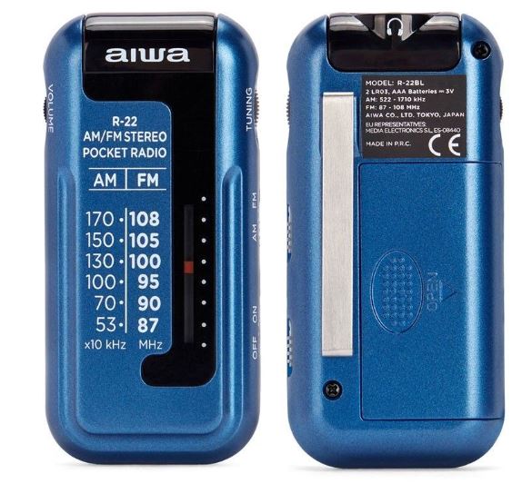 AIWA Mini AM/FM Radio with Earphones