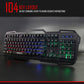 iMICE AK-400 104Keys Backlit USB Wired Multifunctional Gaming Keyboard Black