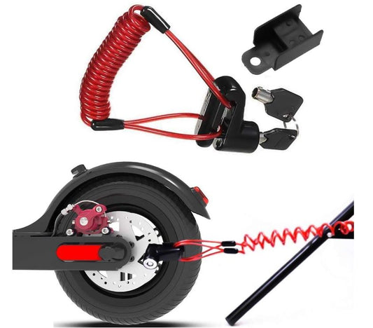 Scooter Disc Brake Lock And Anti-Theft Steel Wire Lock