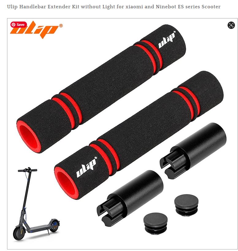 Scooter Ulip Handlebar Extender Kit without Light for xiaomi and Ninebot ES series Scooter